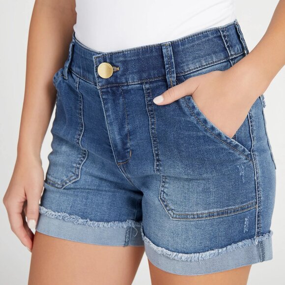 NEW Democracy Ab-Tech Shorts  Med Blue  for women 255 2S7 - Picture 1 of 5